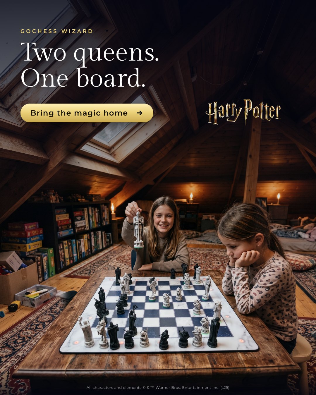 Two queens, one board