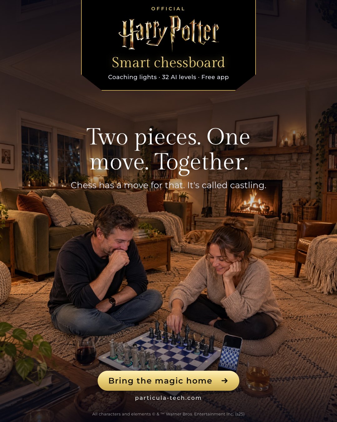 Two pieces, one move, together