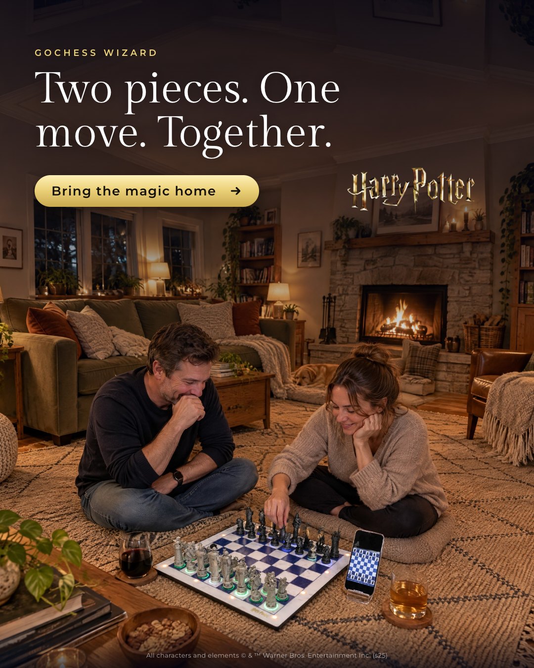Two pieces, one move, together