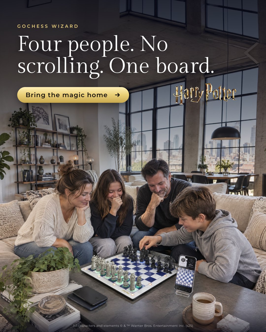 Four people, no scrolling
