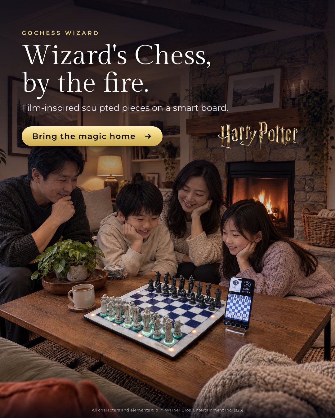Wizard's Chess, by the fire
