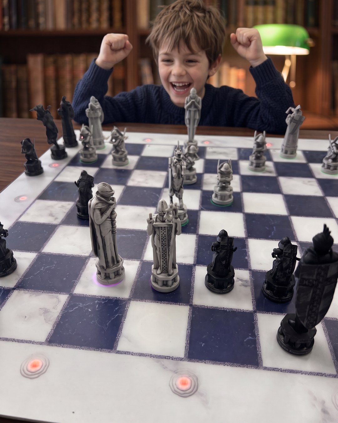 GoChess Wizard, Boy · library · joyful