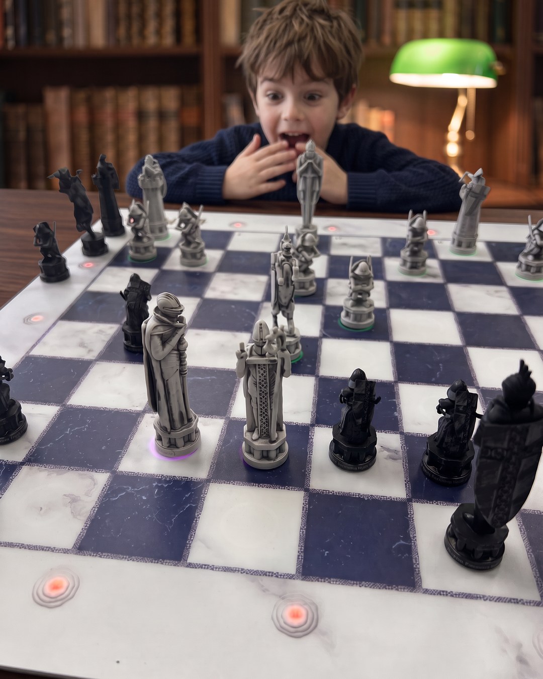 GoChess Wizard, Boy · library · surprised