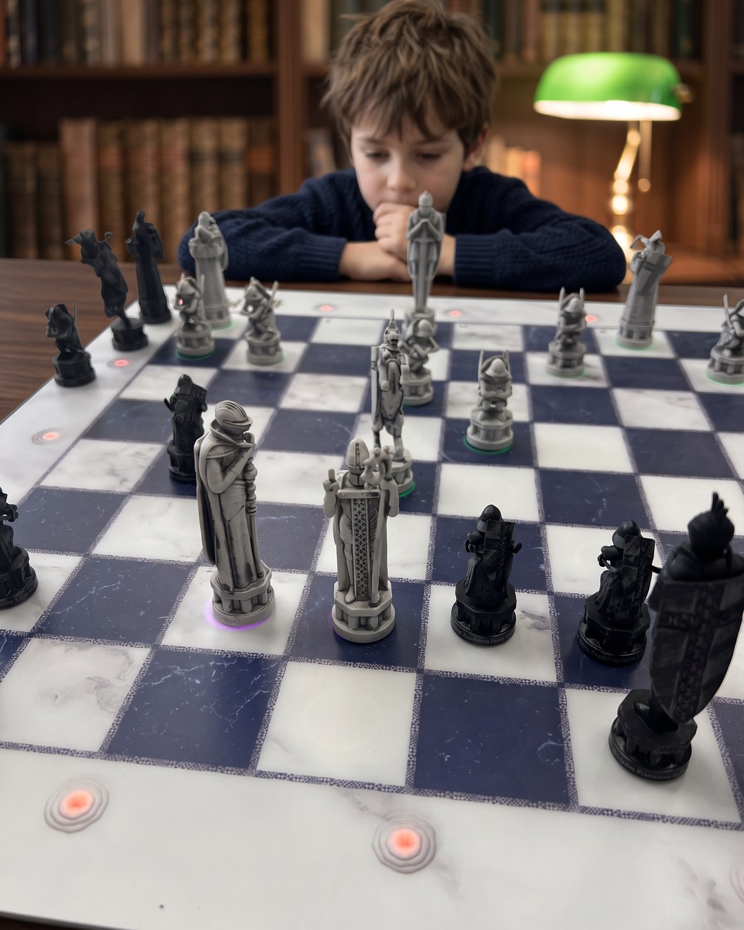 GoChess Wizard, Boy · library · thinking