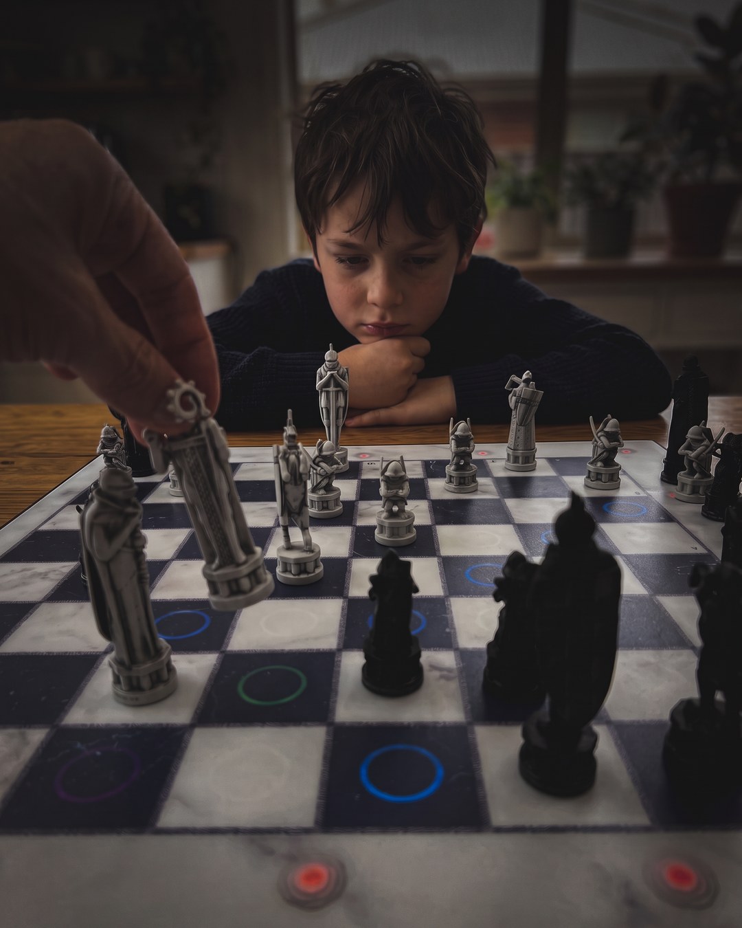 GoChess Wizard, Boy · kitchen · your hand moving · thinking · /lowkey