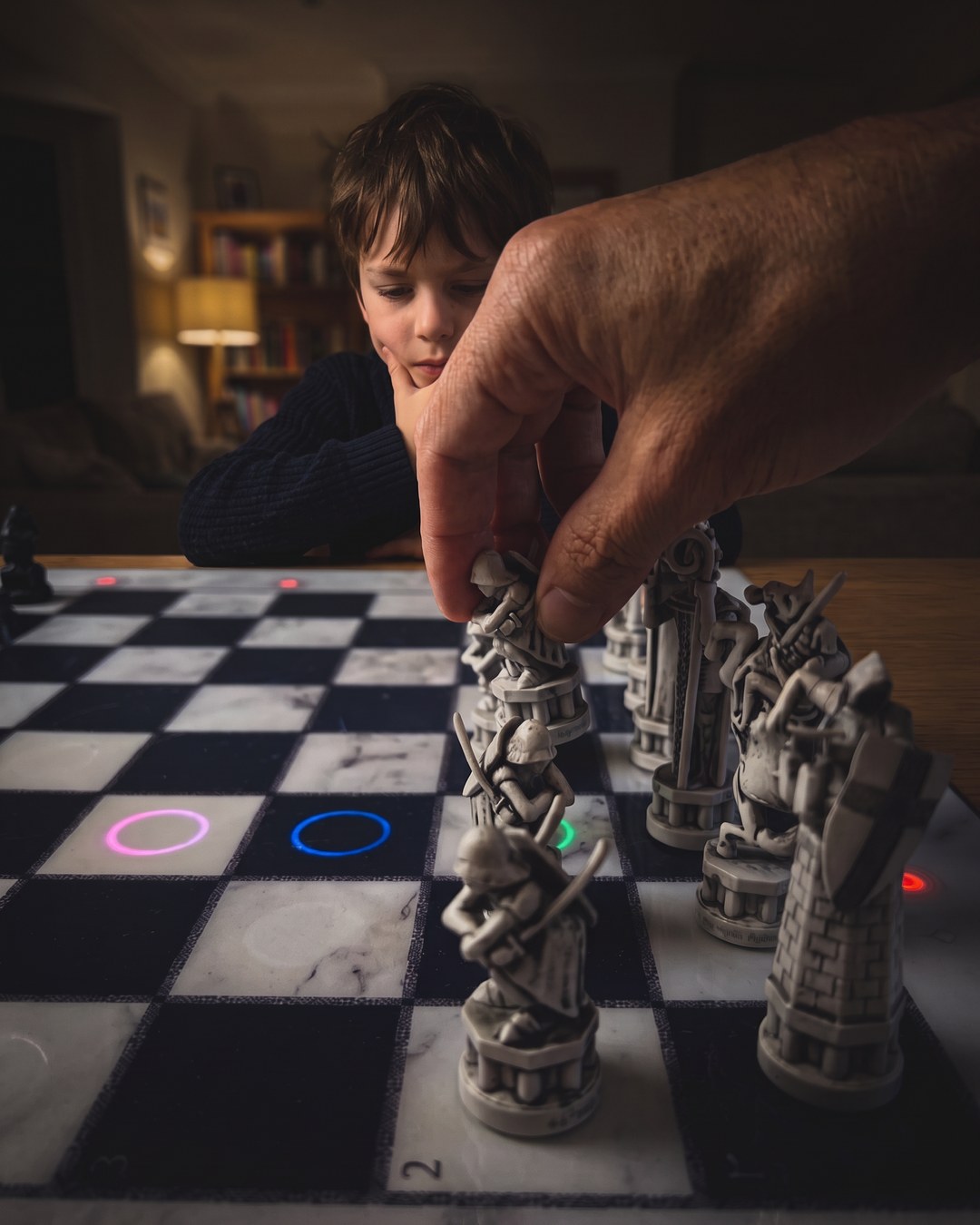 GoChess Wizard, Boy · living room · your hand moving · thinking · /lowkey